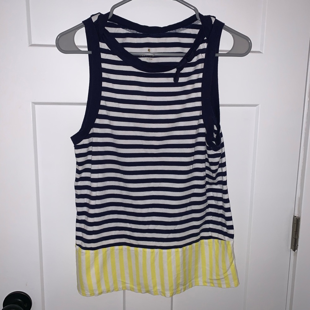 Kate Spade Striped Tank Top Bow Detail